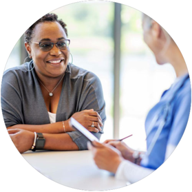 Consultation with patient