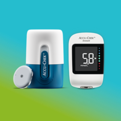 Accu-Chek SmartGuide CGM (continuous glucose monitor) solution and Accu-Chek Instant meter