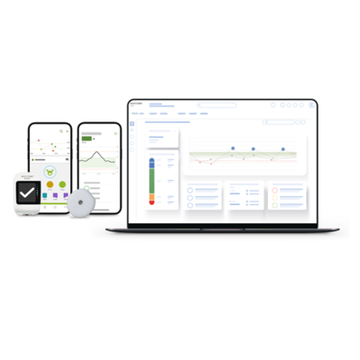 Accu-Chek Instant, Accu-Chek SmartGuide and mySugr app connecting to Accu-Chek Care platform