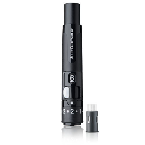 Accu-Chek FastClix lancing device with lancet drum