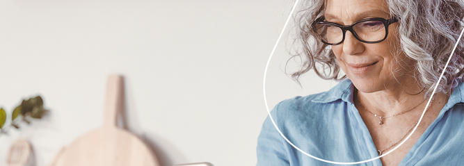 Woman using her smartphone
