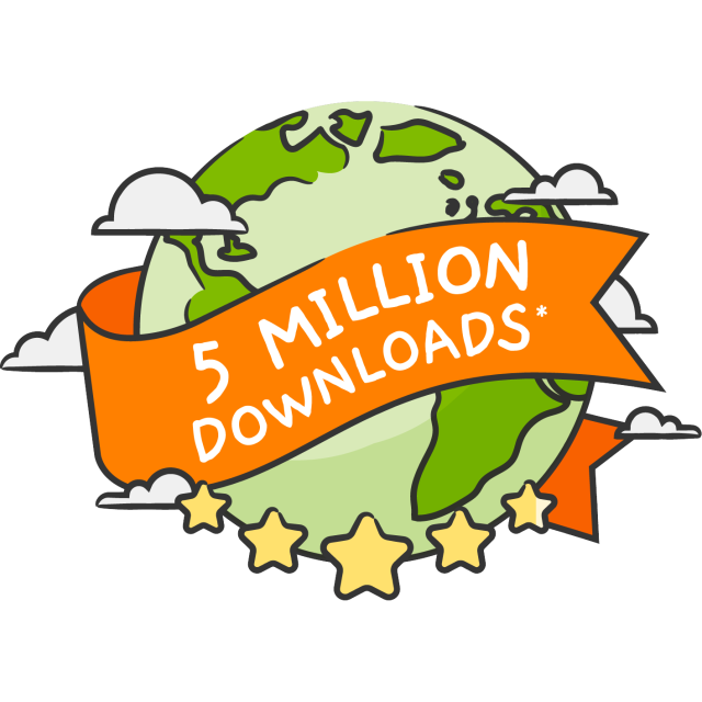 mySugr app: More than 5 million million downloads worldwide. 4.6 stars user experience rating.
