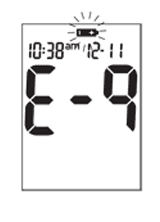 Accu-Chek Performa Error code E-9