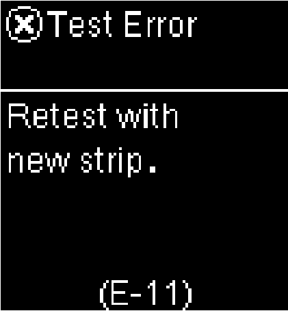 E-11 Test Error