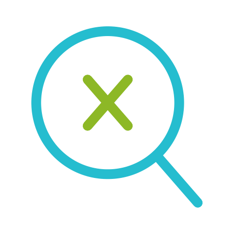 Incomplete search icon