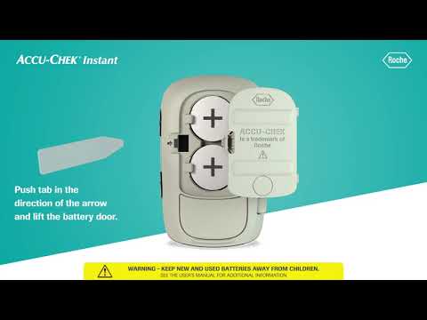 How to replace the Accu-Chek Instant meter batteries