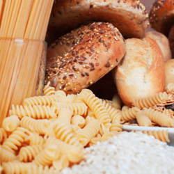 Examples of carbs include pasta, bread and rice