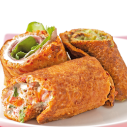 Savoury pancake bites recipe