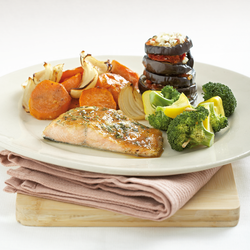 Honey mustard baked salmon