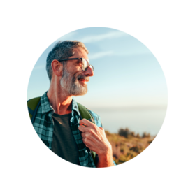 Man in the countryside