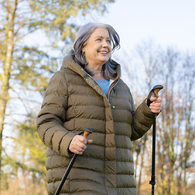 Person walking in the countryside