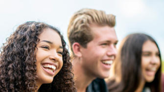 Group of young people together and smiling