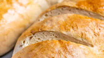 Fresh loaves of bread