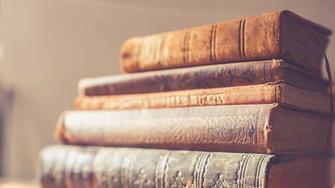 Stack of old books