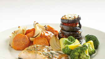 Honey mustard baked salmon