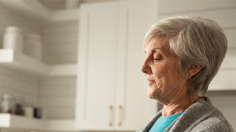 Lady monitoring her blood sugar levels