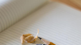 Pencil being sharpened
