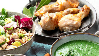 Healthy dishes on a table