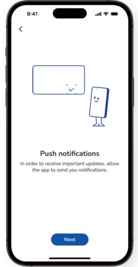 Screenshot of the SmartGuide Predict app push notifications screen.
