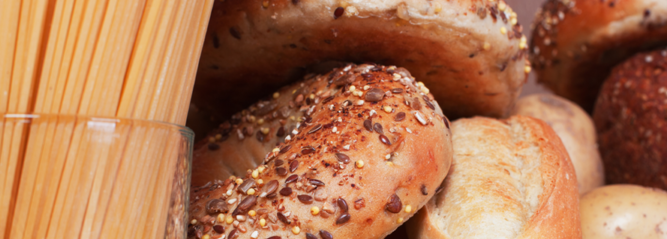 Examples of carbs include pasta, bread and rice