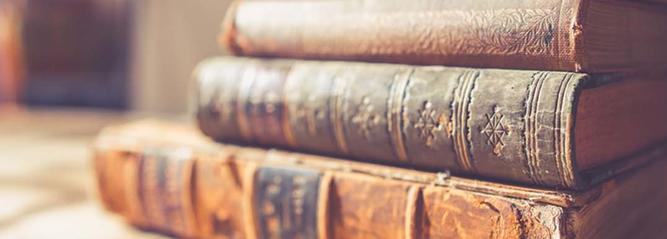 Stack of old books
