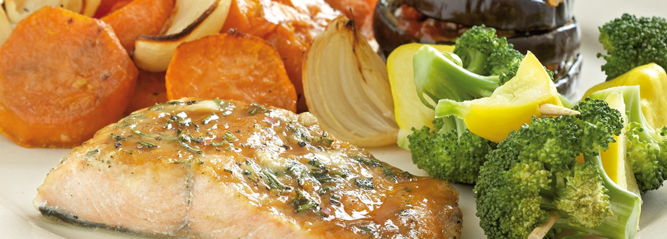 Honey mustard baked salmon
